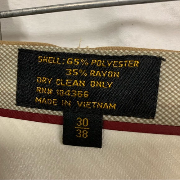 🌻Rafael Caramel Double Pleated (Summer) cuffed Pants Size 38 (Bundle 3 for $12) - Picture 11 of 15